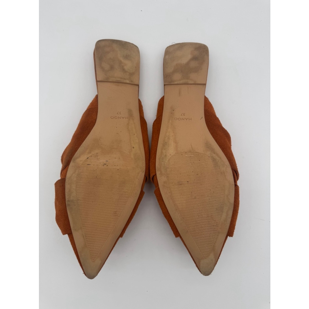 Women's Mango Mules Size 6.5/37 Rust Brown - Picture 7 of 7